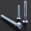 Wensilon 5/16" x 3" Zinc Plated Large Diameter Concrete Screw
