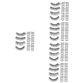 DOITOOL 100pairs Faux Eyelashes Lightweight Comfortable Lash Strips for Daily Wear Parties Special Occasions Easy Application Bulk Lashes for Effortless Glamour