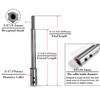 ASNOMY 6-11/16Inch Extra Long Forstner Bit Extension for Adding Over