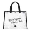 QANYEGN PVC Transparent Beach Bag, Clear Tote Bag, Outdoor Portable
