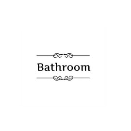 LRRH Creative Home Decoration Bathroom Removable Cute Door Stickers For Toilet/ Washroom /Bathroom /Restroom Decorations(Bathroom) Product ID: 9191792460538