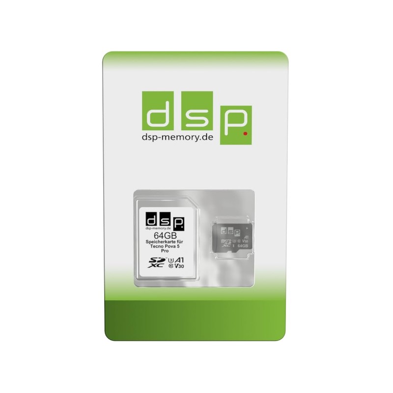 64 GB Memory Card for Tecno Pova 5 Pro (A1,