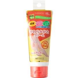 EVERYYOU(エブリユー) 角質ケアクリーム 温感 やわらかかとクリーム ジンジャーベルガモットの香り 80g しっとり保湿成分(尿素・アラントイン・コメヌカオイル)配合