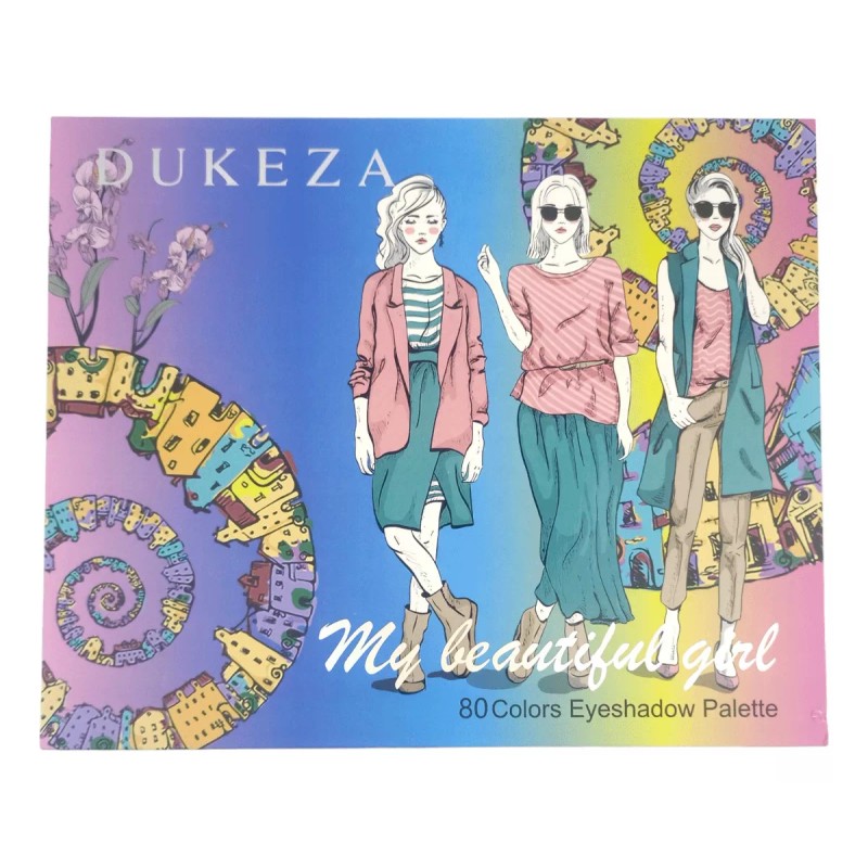 Dukeza Paleta De Sombras Dukeza My Beautiful Girl 80 Tonos