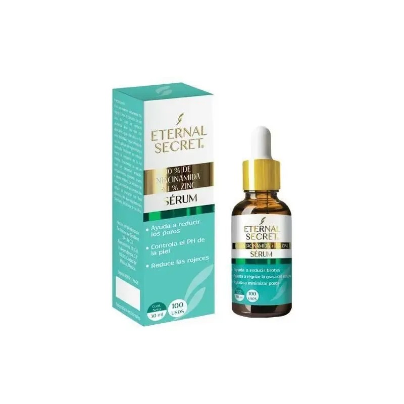 Serum Niacinamida 10% Zinc 1% Eternal Secret Piel Mixta Grasa