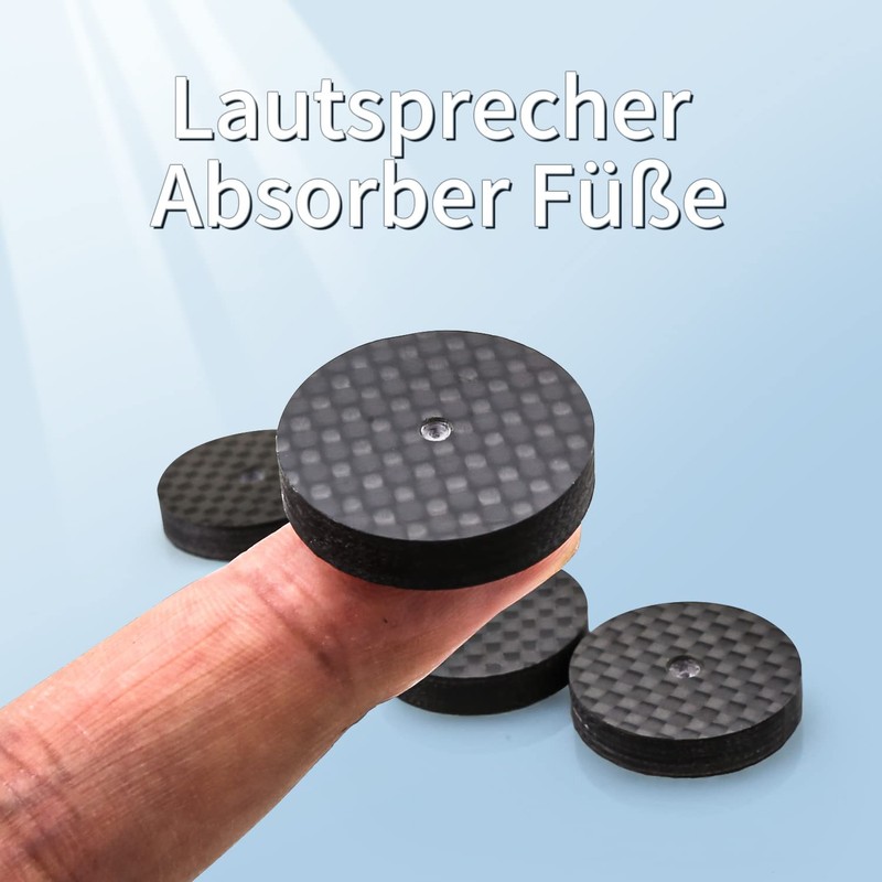 Tertullus 4 pieces speaker damper mat speaker absorber feet speaker