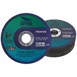 INTOX Cutting Discs 125 mm x 1.0 mm Pack of 25 Inox Flex Disc for Metal Steel and Stainless Steel