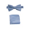 Tuxgear Boys Pre-Tied Bow Tie and Pocket Square Set –