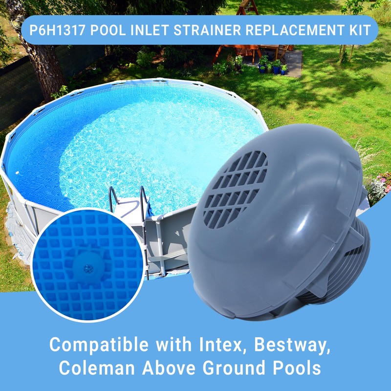 P6H1317 Pool Inlet Strainer Replacement Kit Compatible with Intex, Bestway,