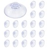 Luckious 20 Pcs Small Vacuum Plastic Suction Cup 2 cm PVC Plastic Sucker Without Hooks for Home Decoration and Organization(2CM)