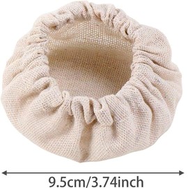 Sourdough Starter Jar Covers - 4Pcs Elastic Cotton Cloth Covers for Bread Proofing, Stretchy Bowl Lids
