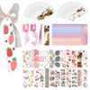 Qrhky 86PCS Acrylic Bookmark Blanks Kit, 20 Sublimation Bookmarks with