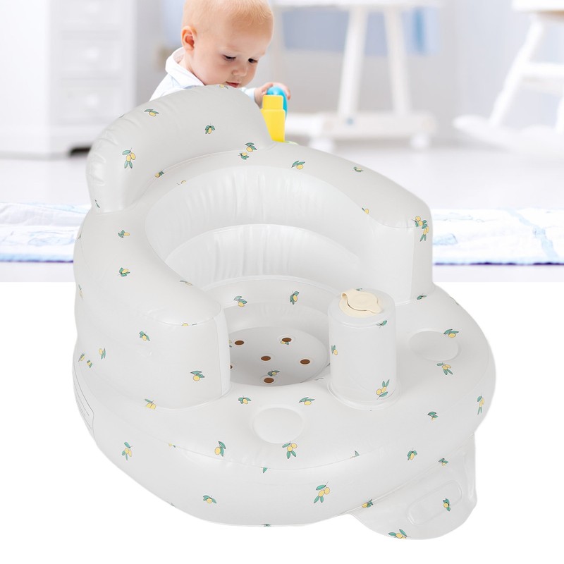 Baby Inflatable Seat Adjustable Protection PVC Cartoon Infant Support Inflatable
