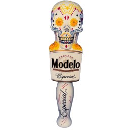 Modelo Especial NIB New Modelo Especial Tap Handle Dia De Los Muertos Sugar Skull Beer 9.5"