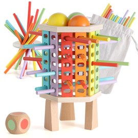 Gallypek Montessori Toy from 3 Years, Educational Wooden Toy, Motor Skills Toy for Infants and Toddlers, Birthday Gifts, New Year Gifts, Educational Toy for Children