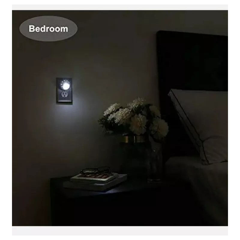 Intertek 1XNight Light LED White..Plug in with Auto Sensor White