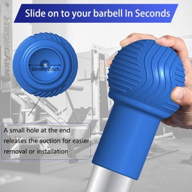 ELESTAB Heavy Duty Landmine Attachment for Barbell Landmine Exercise 360° Swivel Easy for Deadlifts, Squats and Arm Rows/Presses Fits 2'' Olympic Bars (Blue)