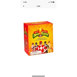 Mighty Morphin Power Rangers Light-Up Ring and Illustrated Book Saban 2016 3C4