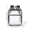 Generic Clear Backpack Cleanroom Tool Bag Workbag Transparent Daypack Engineer