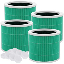 SAKEGDY 4 Pack HY1800 Replacement Filter, Compatible with CHIVALZ/MORENTO HY1800 Air Purifier, 3-in-1 Filtration H13 Ture HEPA Filter for Dust, Pet Dander, Smoke