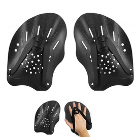 1 Paar Schwimmpaddels Hand,Paddles Schwimmen Unisex,Schwimmpaddel mit verstellbaren Riemen,Geeignet zur Korrektur der Schwimmhaltung und zum Training der Armmuskulatur