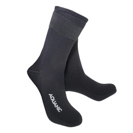 nitescuba Neoprene Diving Socks,3MM Anti-Slip Water Fin Swim Socks for Scuba Snorkeling Surfing Kayaking, Black, Medium