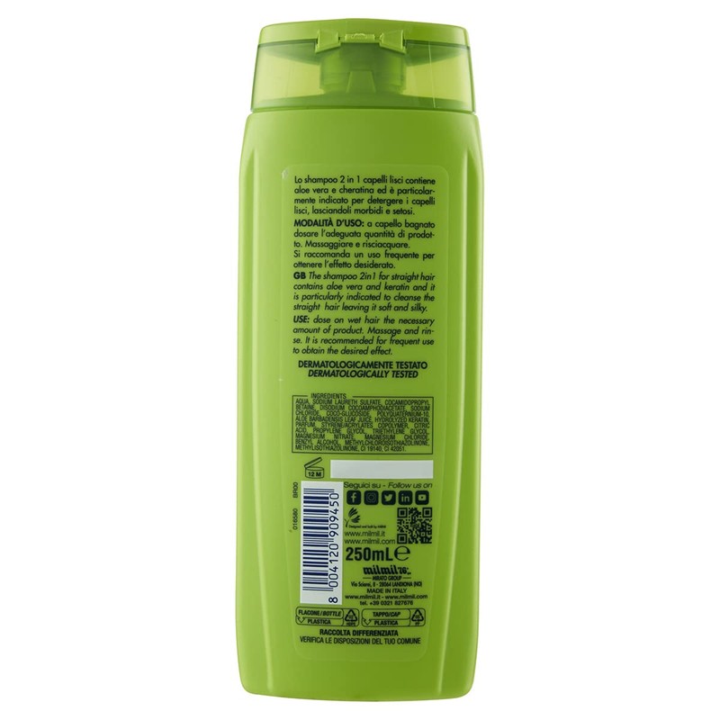 Elidor Shampoo & Conditioner 2-in-1 for Straight Hair with Aloe