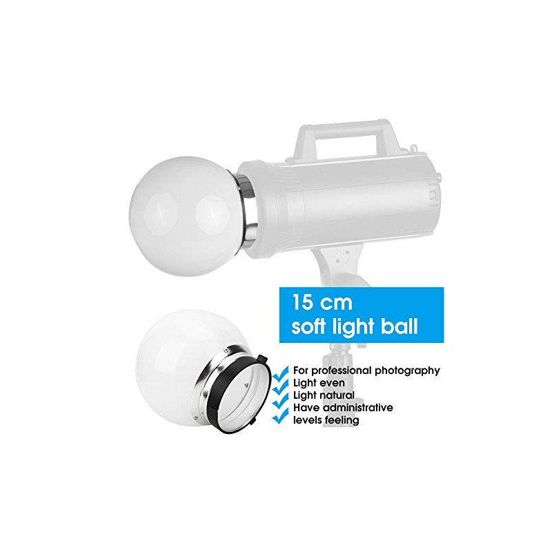 Difusor de Flash Suave con Montura Bowens, Portátil, 15 cm,