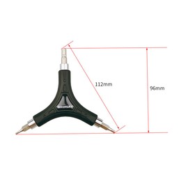 HOUSON Bicycle Torx Wrench, Multifunctional Y-Wrench Spanner Tool for Bicycle Repair, 6-Way Allen Key (2-6 mm), BT060