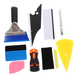Parliky 10 Pcs Car Vinyl Tint Kit Window Film Installation Tools Compact Resistant Squeegees and Cutters for Professional Vehicle Wrap Application
