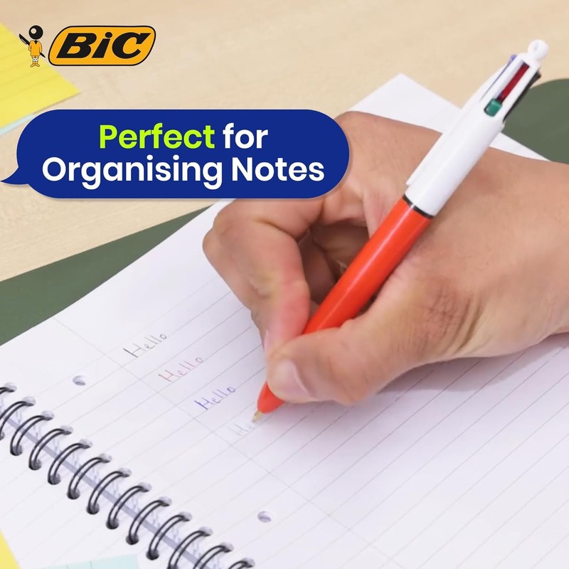 BIC 4 Colours Original Ballpoint Pens, Multi Coloured All In