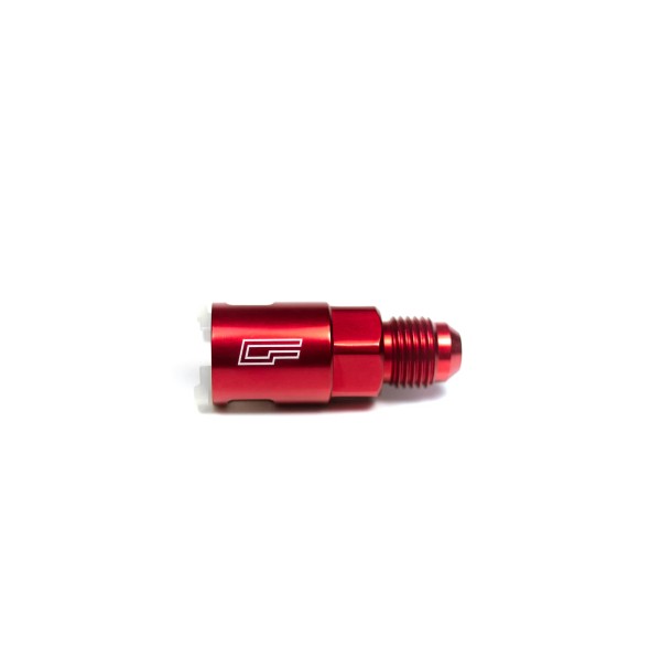 ColorFittings Red 6AN SAE Quick-Connect EFI Adapter Push-On Fitting 5/16"