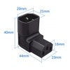 CY Adapter IEC Male C14 to Down Angled 90 Degree