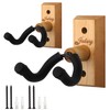 Jiulory 2 Pack Ash Wood Guitar Wall Mount U-Shaped Guitar
