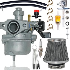 Carburetor Fits for Honda XR70R 1997-2003 for CRF70 XR70 1997-2005 for CRF70F 2004-2012 16100-GCF-672 With Air Filter & Fuel Valve Petcock & Spark Plug