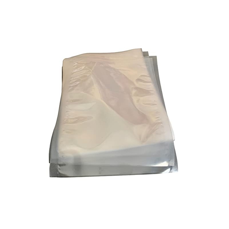 Pack of 100 Vacuum Sealed Edge Bags 90 mµ Transparent