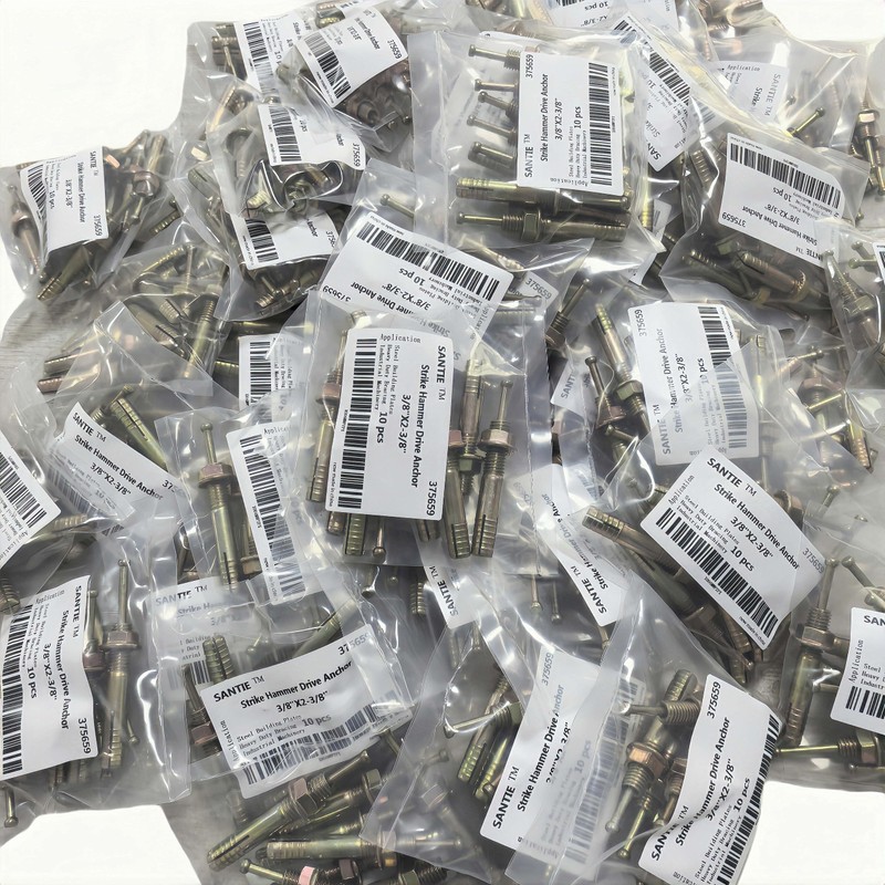 SANTIE Strike Hammer Drive Anchor(3/8" X 2-3/8") - 10 PC