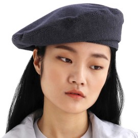 UNDERCONTROL Bio algodón lavado clásico Castro patrón octogonal elegante sombrero de pintor unisex gorra de caza Corea, Azul marino, Medium-Large