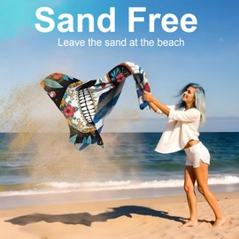 ANNA QUEEN Beach Towel, Oversized 31" x 70" Towel, Quick-Dry, Sand Free, Lightweight & Absorbent Microfiber Soft Towel for Travel, Pool, Yoga, Camping & Vacation