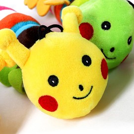 Totority Chewing Toys for Dogs Teething Toys for Puppies Caterpillar Dog Toy Long Puppy chew Toy Yellow Caterpillar Toy Dog Squeaky Toy Plush Caterpillar Toy Plush Toys Sound Toy pet
