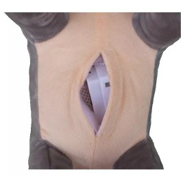 ADORE 14" Standing Gassy the Farting Hippo Stuffed Animal Plush Toy