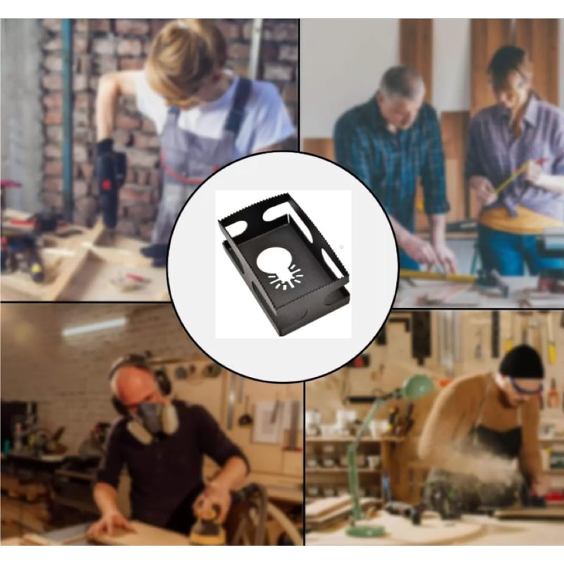 AOMUCH Stainless Steel Square Slot Cutter Oscillating Tool, Drywall Outlet