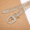 Barry.Wang Women Pearl Belt Cute Girl Rhinestone Sparkling Waist Chain