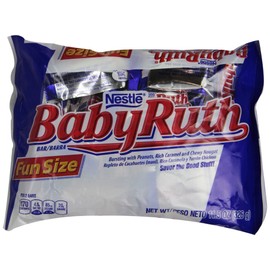 Baby Ruth Chocolate Bars, Fun Size, 11.5 oz