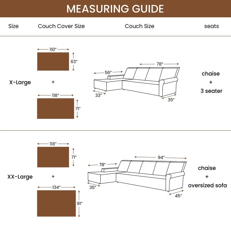 Deep Dream Sectional Couch Covers, 2 Pieces Sectional Sofa Cover,