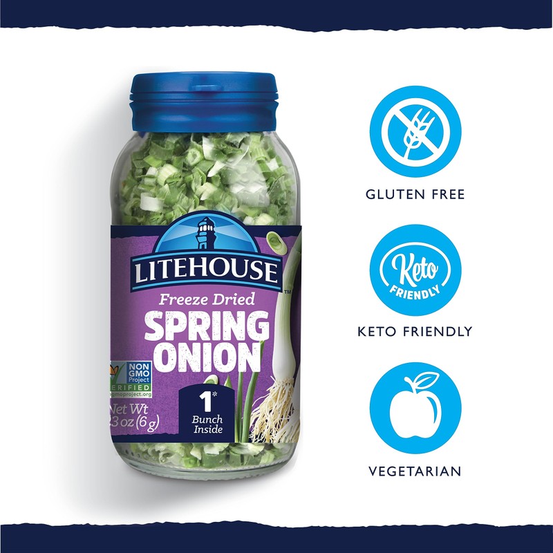 Litehouse Freeze Dried Spring Onion - Substitute for Fresh Spring