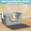 2 Sets XL High Sided Extra Large Litter Box for