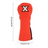 Mixed Fabric Head Cover Golf Club Protector Knitted Polyester Waterproof