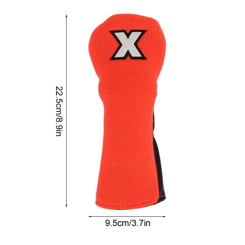 Mixed Fabric Head Cover Golf Club Protector Knitted Polyester Waterproof