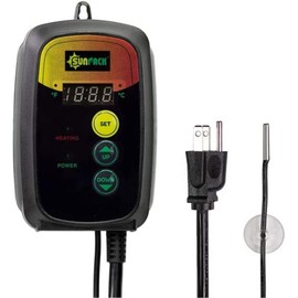 SUNPACK Digital Heat Mat Temperature Controller, Black - Includes Soil Probe with 6 Foot Cord, Controls Seedling Heat Mats